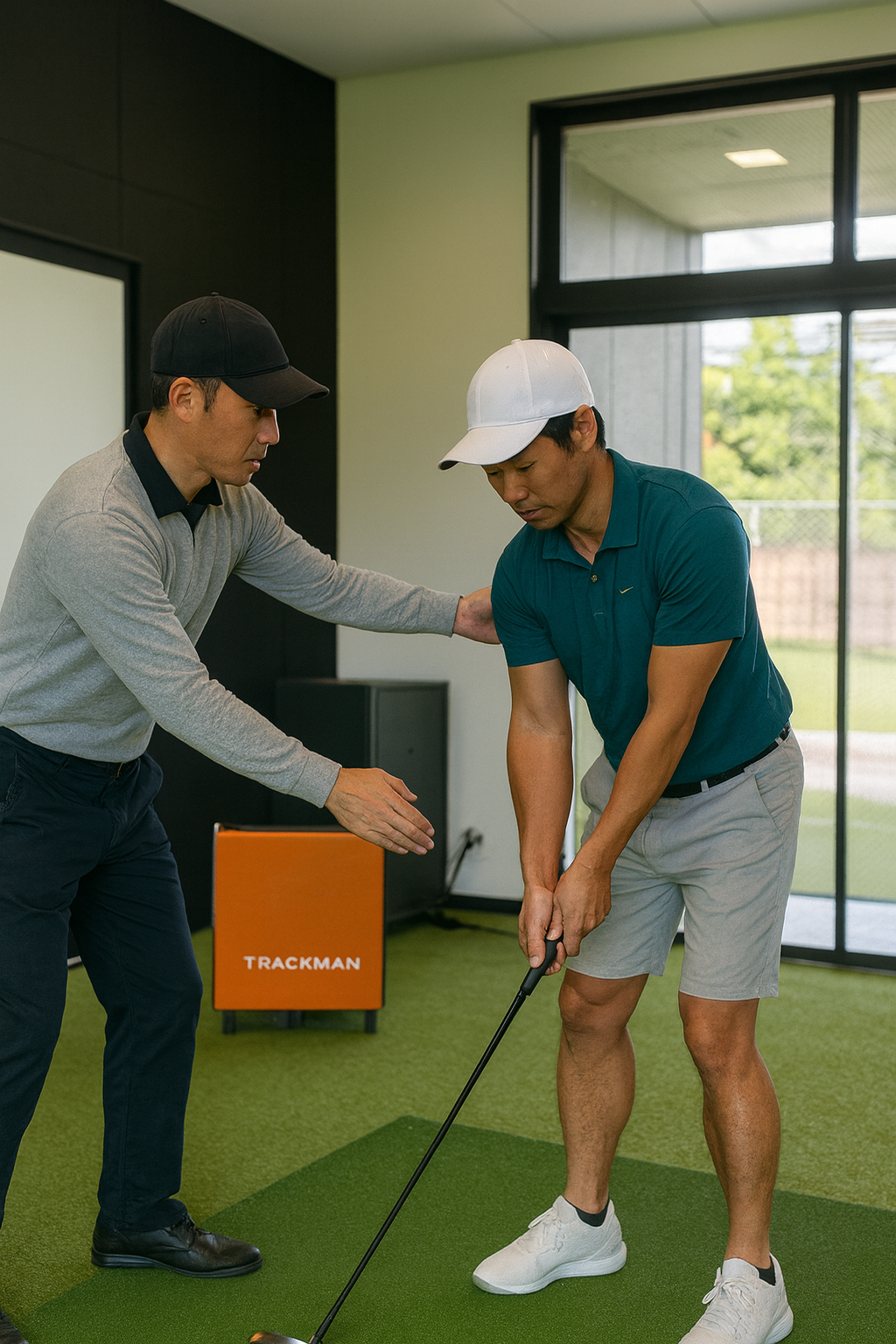 Indoor TrackMan lesson in Tokyo