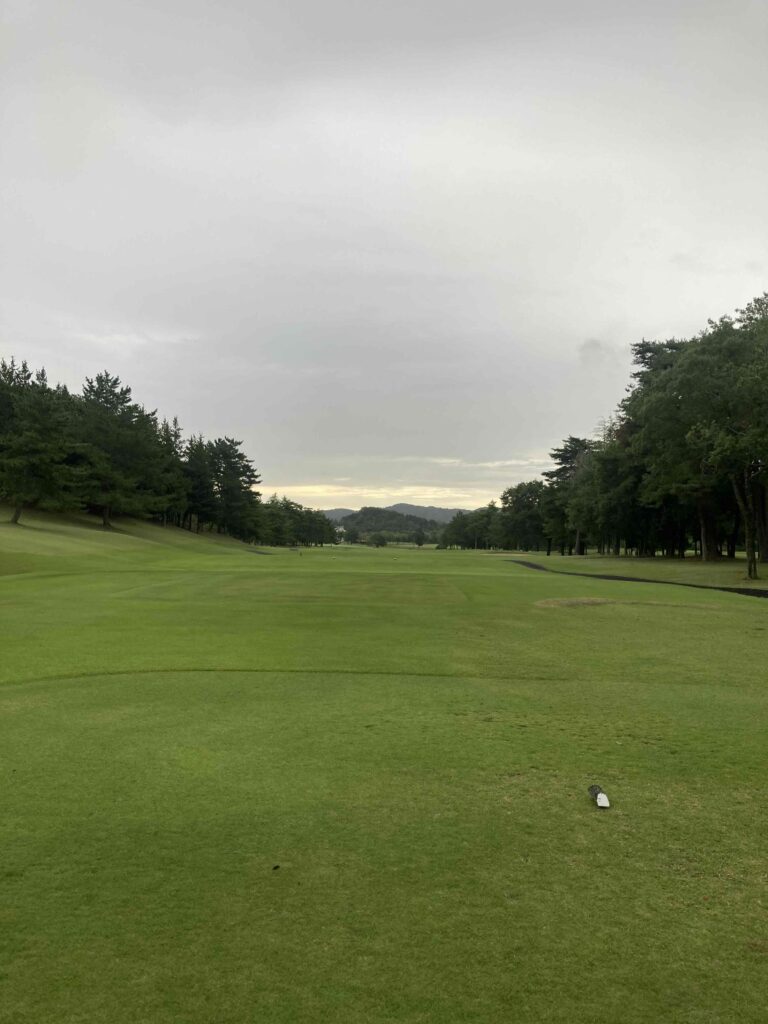 Shirosato Golf Club tee shot